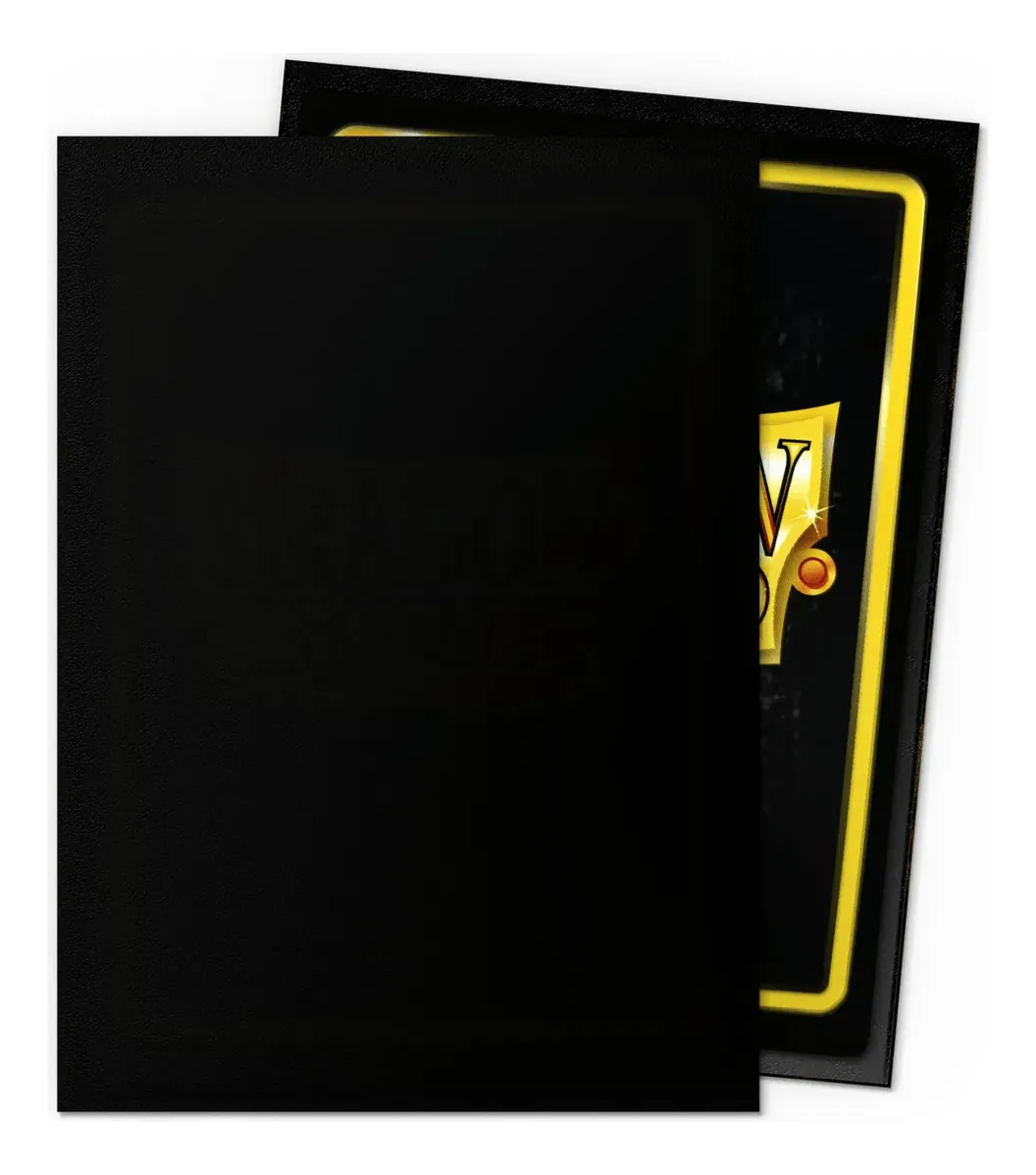 Dragon Shield Matte Black Standard Size Sleeves - Imagen 3