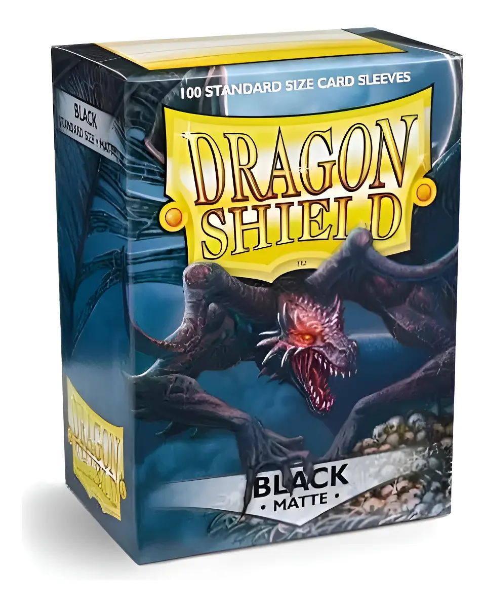 Dragon Shield Matte Black Standard Size Sleeves