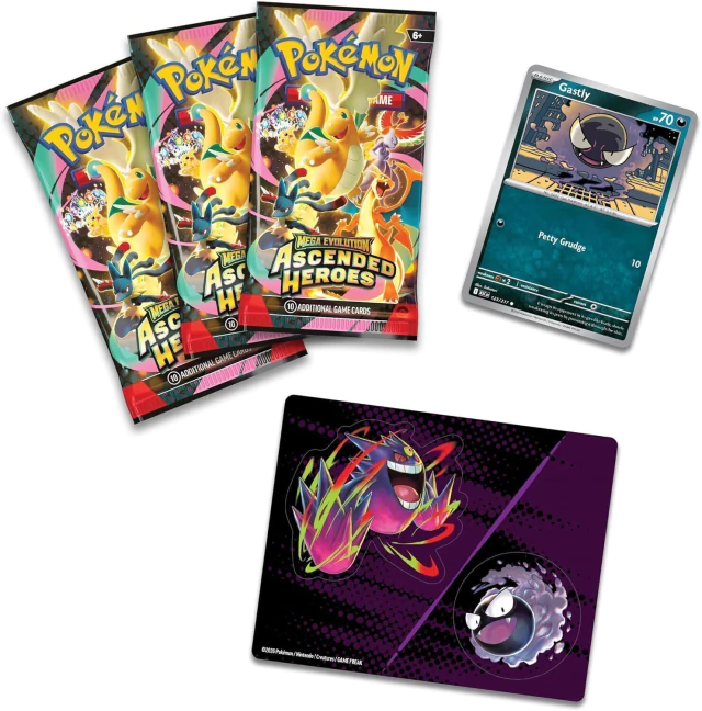 Mega Evolution Ascended Heroes – Gastly Tech Sticker Collection - Imagen 2