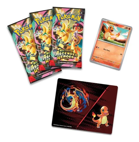 Mega Evolution Ascended Heroes – Charmander Tech Sticker Collection - Imagen 2